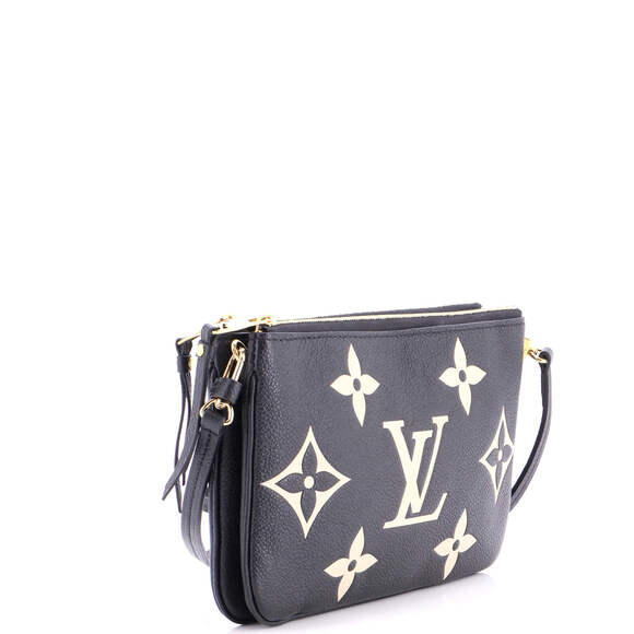 Louis Vuitton Double Zip Pochette Bicolor Monogram Empreinte Giant - Picture 2 of 6